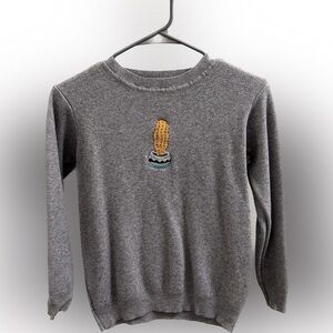 Cactus Embroidered Sweater